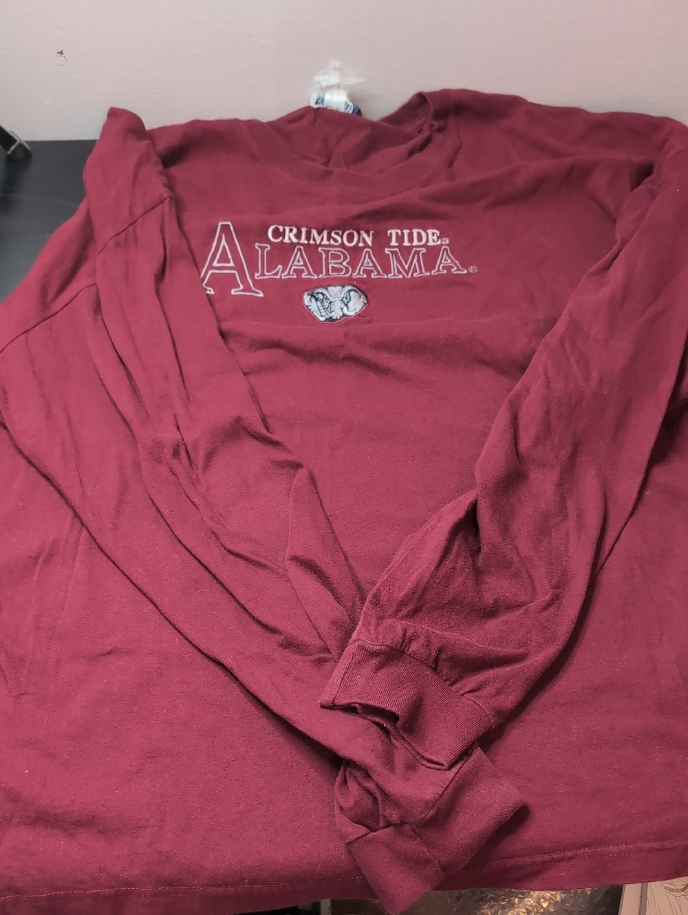 Alabama Crimson Tide Long Sleeve Tee - Maroon Old Varsity Brand Vintage Y2K 2XL